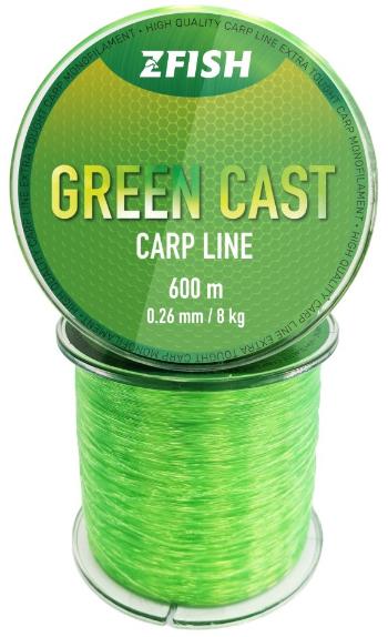 Zfish vlasec green cast carp line - 0,30 mm 600 m