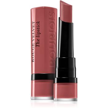 Bourjois Rouge Velvet The Lipstick matná rtěnka odstín 33 Rose Water 2,4 g