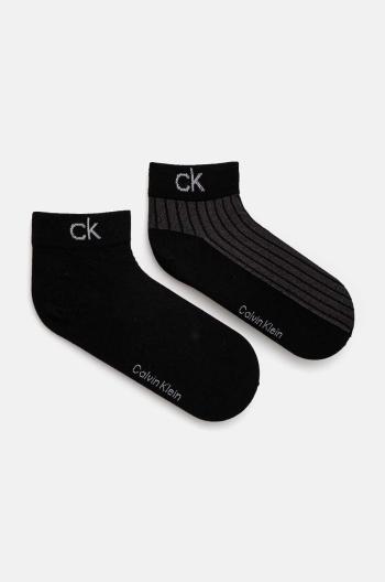 Ponožky Calvin Klein 2-pack pánské, černá barva, 701229434