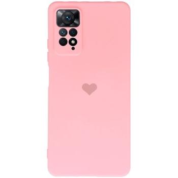 Vennus Valentýnské pouzdro Heart pro Xiaomi Redmi Note 11 Pro/ Redmi Note 11 Pro 5G - růžové (TT4402)