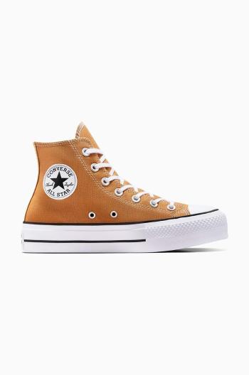 Kecky Converse Chuck Taylor All Star Lift dámské, žlutá barva, A11537C