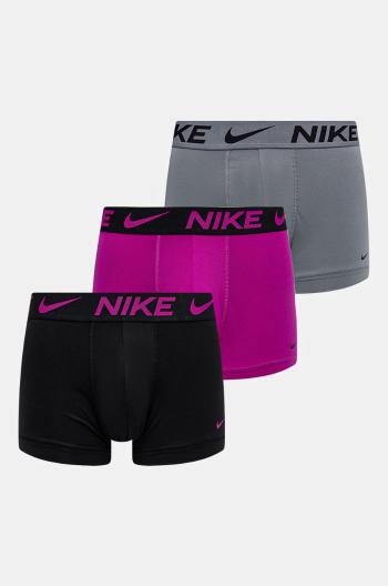 Boxerky Nike 3-pack pánské, růžová barva, 0000KE1156