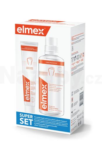 Elmex set zubní pasta 75 ml + ústní voda 400 ml