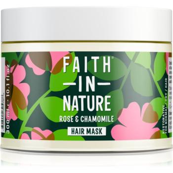 Faith In Nature Rose & Chamomile regenerační maska pro poškozené vlasy 300 ml