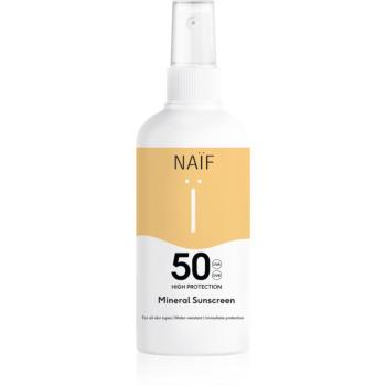 Naif Sun Mineral Sunscreen SPF 50 ochranný sprej na opalování SPF 50 voděodolný 100 ml