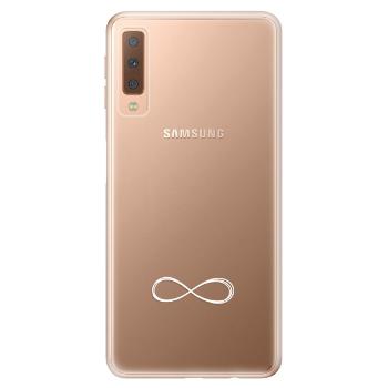 Odolné silikonové pouzdro iSaprio - čiré - Infinity - Samsung Galaxy A7 (2018)