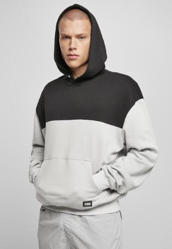 Urban Classics Upper Block Hoody lightasphalt/black - M