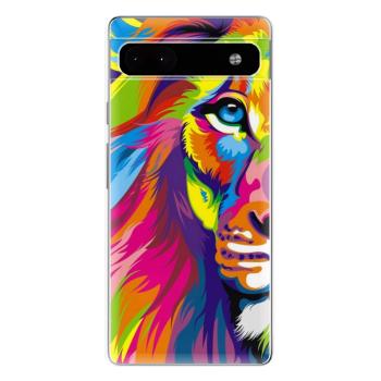 Odolné silikonové pouzdro iSaprio - Rainbow Lion - Google Pixel 6a 5G