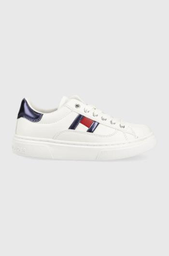 Dětské sneakers boty Tommy Hilfiger bílá barva