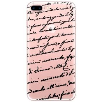 iSaprio Handwriting 01 Black pro iPhone 7 Plus / 8 Plus (hawri01b-TPU2-i7p)