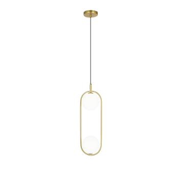 Závěsná lampa CORDEL 2xG9 Candellux Zlatá