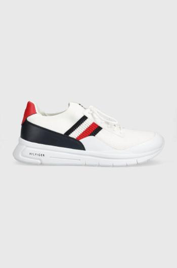 Sneakers boty Tommy Hilfiger PREMIUM LIGHTWEIGHT RUNNER KNIT bílá barva