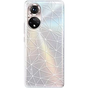 iSaprio Abstract Triangles 03 pro white pro Honor 50 (trian03w-TPU3-Hon50)