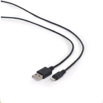 Kabel CABLEXPERT CC-USB2-AMLM-1M USB 2.0 Lightning (IP5 a vyšší) nabíjecí a synchronizační kabel, 1m, černý