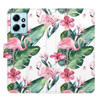 Flipové pouzdro iSaprio - Flamingos Pattern - Xiaomi Redmi Note 12 5G