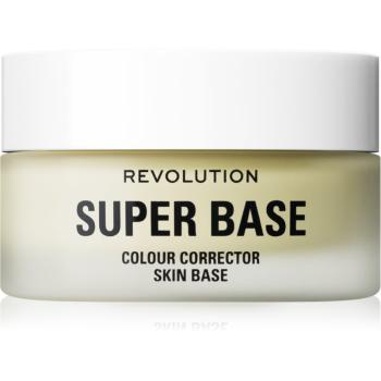 Makeup Revolution Super Base lehce zabarvená podkladová báze odstín Green 25 ml