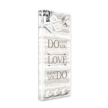 Canvas Shabby Do What fali kép, 27 x 75 cm - Styler