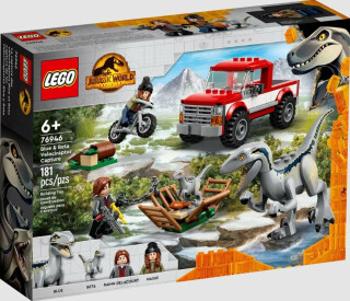 LEGO Jurassic World 76946 Odchyt velociraptorů Blue a Bety