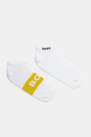 Ponožky BOSS 2-pak pánske, biela farba