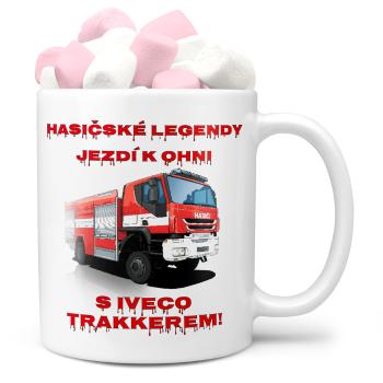 Hrnek Hasičské legendy – IVECO Trakker (Náplň hrníčku: Marshmallow)