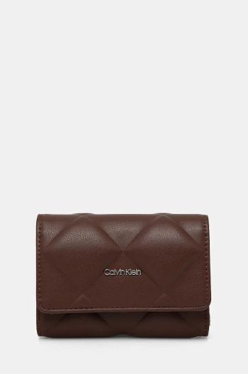 Peněženka Calvin Klein hnědá barva, K60K612898