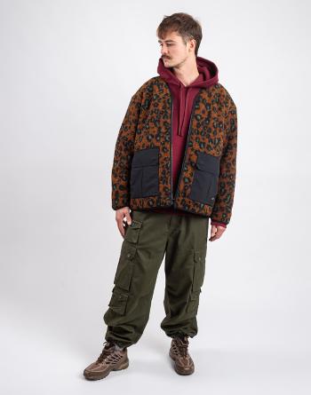 Carhartt WIP Devin Liner Camo Leo Jacquard, Tamarind / Black L