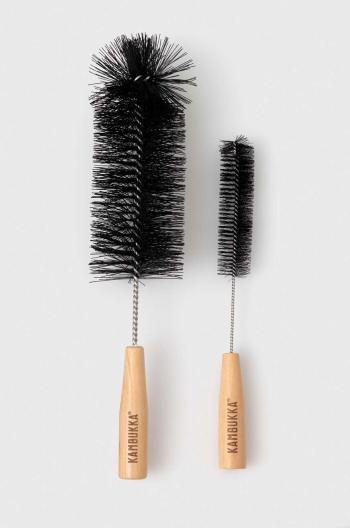 Kartáč na čištění lahví Kambukka Brushing Bros 2-pack černá barva, 11-07002