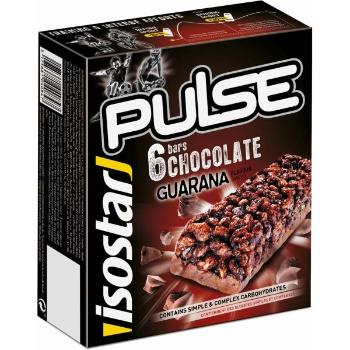 Isostar BAR PULSE 6x 23 G  ČOKOLÁDA + GUARANA Energy tyčinka, , velikost