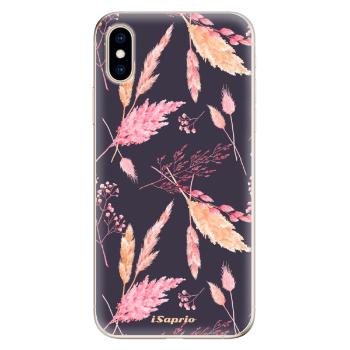 Odolné silikonové pouzdro iSaprio - Herbal Pattern - iPhone XS