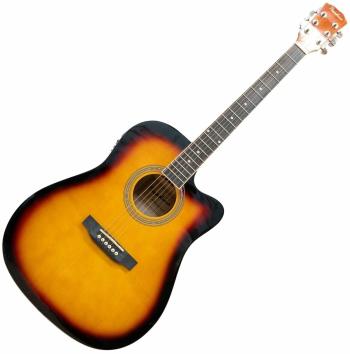 Pasadena SG028CE Vintage Sunburst Elektroakustická kytara Dreadnought