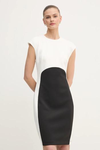 Šaty Calvin Klein biela farba, mini, priliehavé, K20K207899