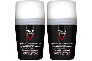 Vichy Sada kuličkových deodorantů pro citlivou pokožku Homme 72H (Deodorant Anti-Transpirant) 2 x 50 ml