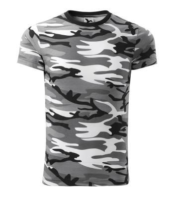 MALFINI Maskáčové tričko Camouflage - Maskáčová šedá | XL