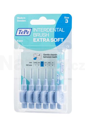 TePe Extra Soft 0,6 mezizubní kartáček modrý 6 ks