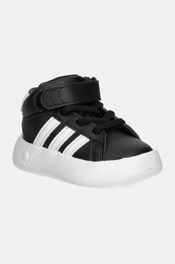 Dětské sneakers boty adidas GRAND COURT MID černá barva, IE3867