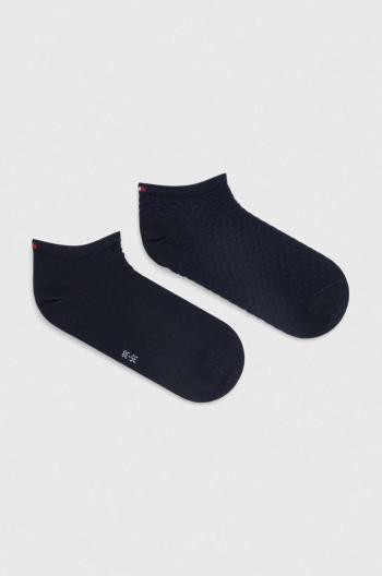 Ponožky Tommy Hilfiger 2-pack dámské, tmavomodrá barva, 701227564