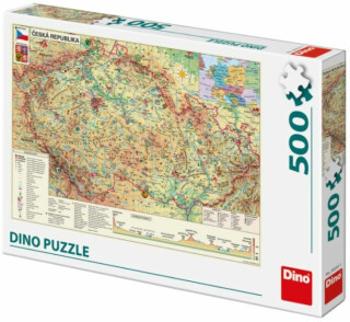 Mapa České Republiky 500 puzzle