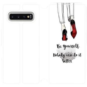 Flipové pouzdro na mobil Samsung Galaxy S10 Plus - M046P Be yourself (5903226812332)