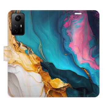 Flipové pouzdro iSaprio - Colourful Marble - Xiaomi Redmi Note 12S