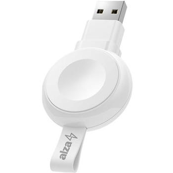 AlzaPower Wireless MFi Watch charger 120 USB-A bílá (APW-CCWFA120AW)