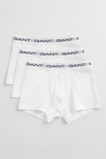 SPODNÍ PRÁDLO GANT TRUNK 3-PACK WHITE