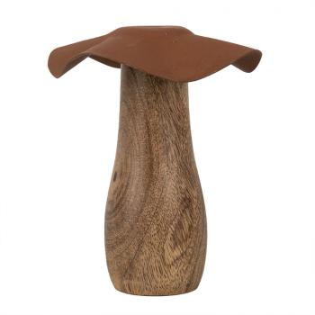 Dřevěná dekorace houba Mushroom - Ø 9*10 cm 6H2387S