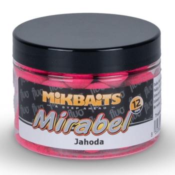 Mikbaits mirabel fluo boilie 150 ml 12 mm - jahoda