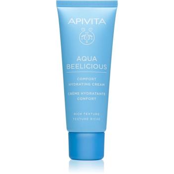 Apivita Aqua Beelicious Comfort Hydrating Cream Rich vyživující pleťový krém na den i noc hydratační 40 ml