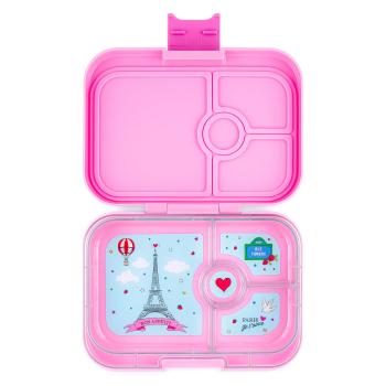 Bento box PANINO 4 růžová / Paříž, 750 ml, Yumbox