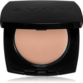 Avon True Colour krémový make-up s pudrovým efektem odstín 215P Ivory 9 g