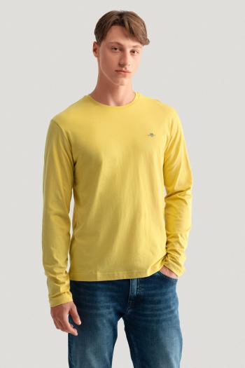 TRIČKO GANT REG SHIELD LS T-SHIRT PARCHMENT YELLOW