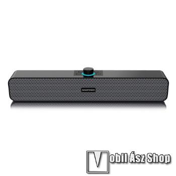 WIWIPENDA L6 hordozható bluetooth hangszóró / soundbar  - V5.0, 2x 3W teljesítmény, 1200mAh beépített akkumulátor, AUX, TF kártyaolvasó, USB port, 385 x 65 x 55mm - FEKETE