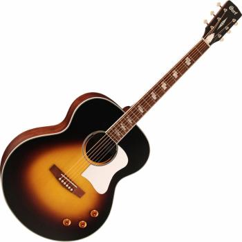 Cort CJ-Retro Vintage Sunburst Matt Elektroakustická kytara Jumbo