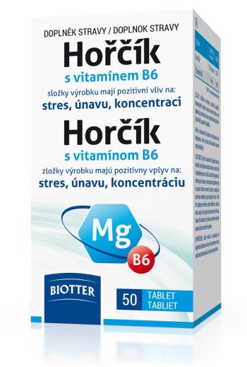 Biotter Hořčík 125 mg s vitamínem B6 50 tablet